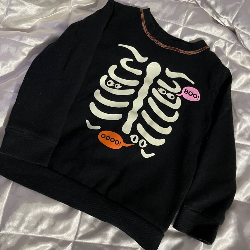 Boys Halloween Glow in the dark sweatshirt
